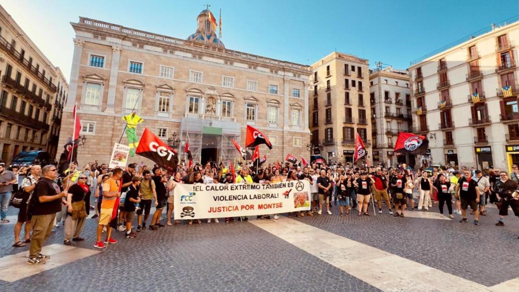 Manifestació per la mort de Montse Aguilar a Barcelona