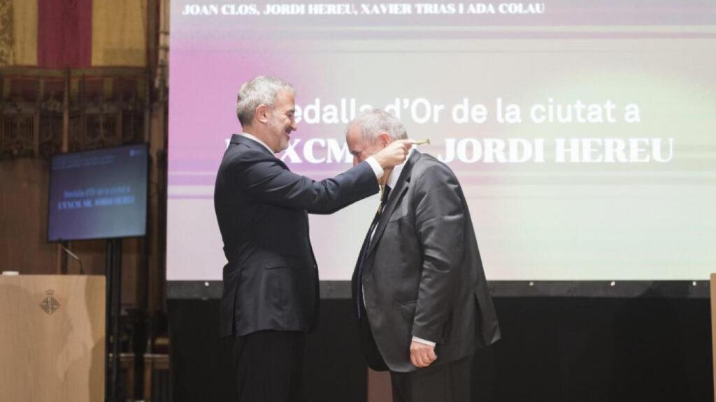 Collboni lliura la Medalla d'Or a Hereu