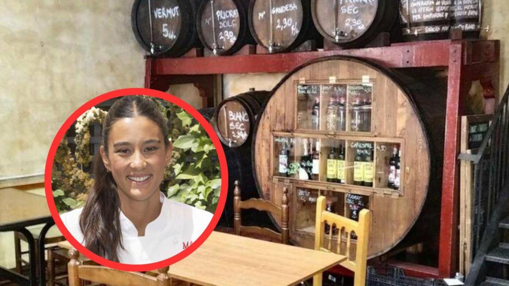 Fotomontaje María Lo y bodega