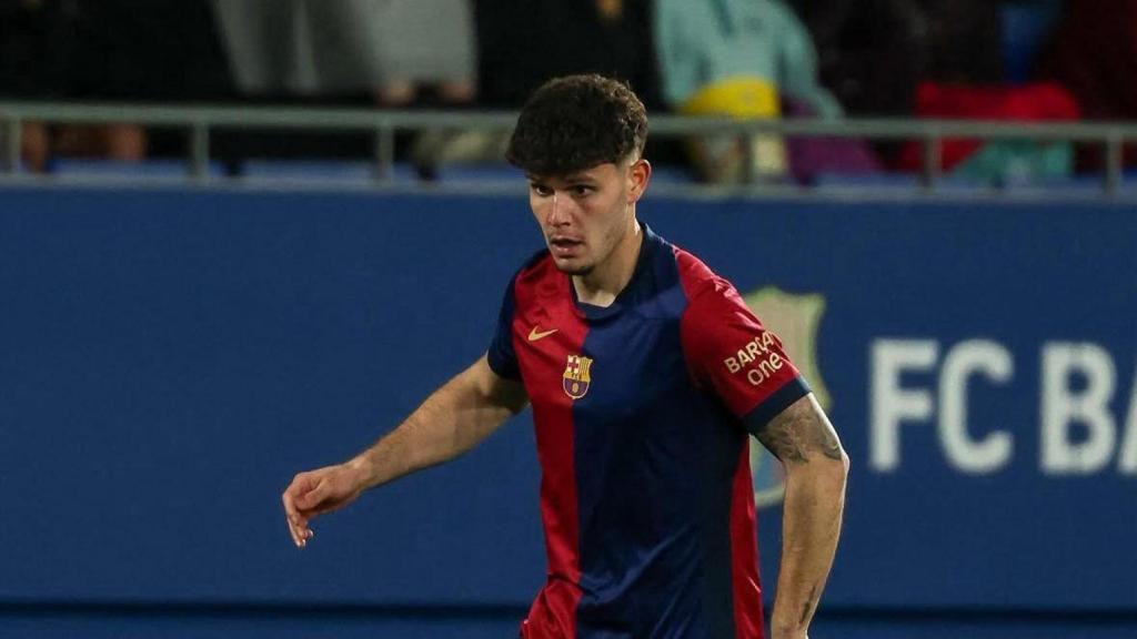 'Trilli' en un partido con el Barça B