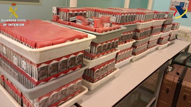 Cajetillas de tabaco incautadas