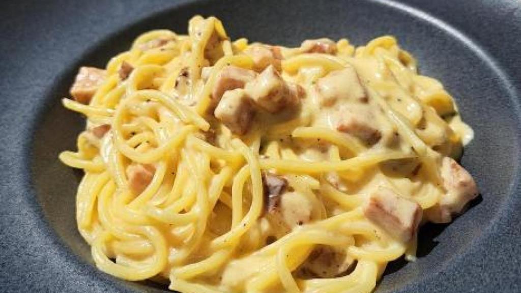 Espaguetis a la carbonara