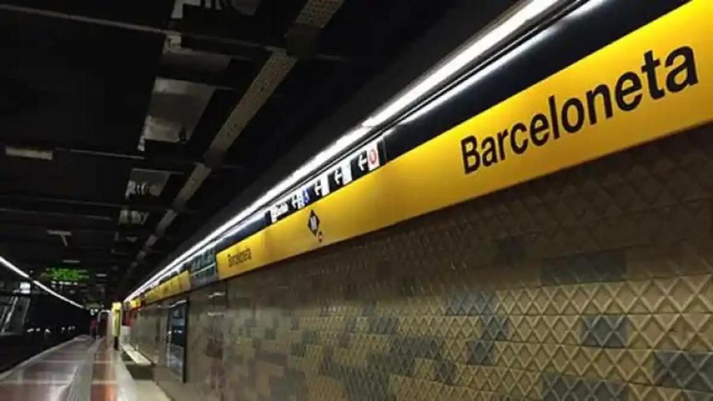 La parada de Metro de Barceloneta, en Barcelona