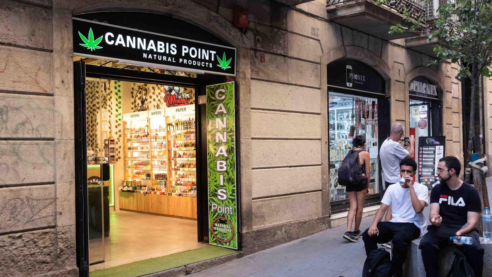 Punto de venta de cánnabis en Ciutat Vella