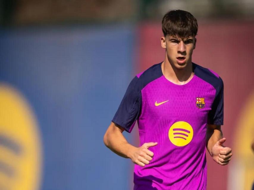 Jofre Torrents en la pretemporada del Barça 2025-26