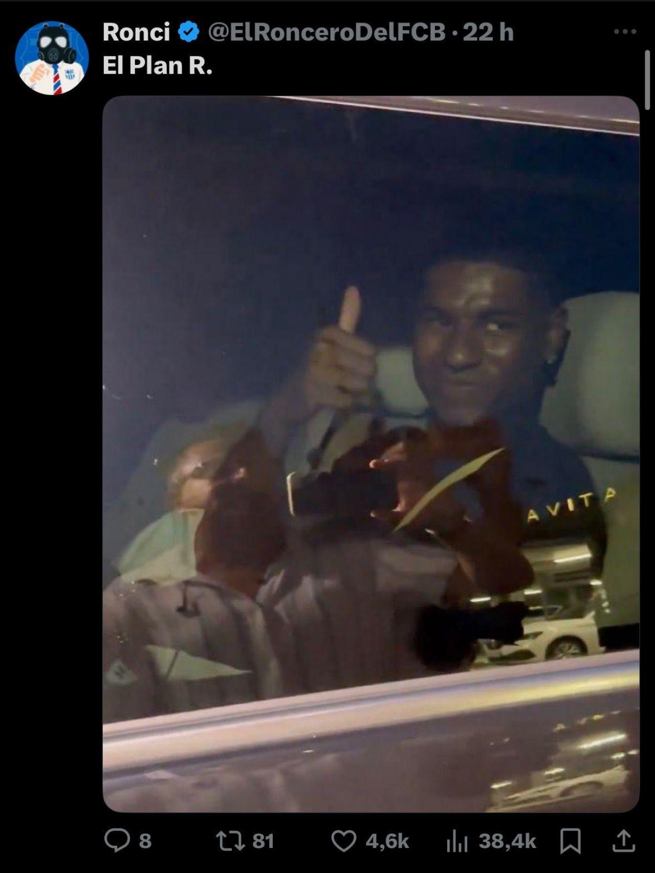 Los aficionados culés bromean en la plataforma X con 'El Plan R'