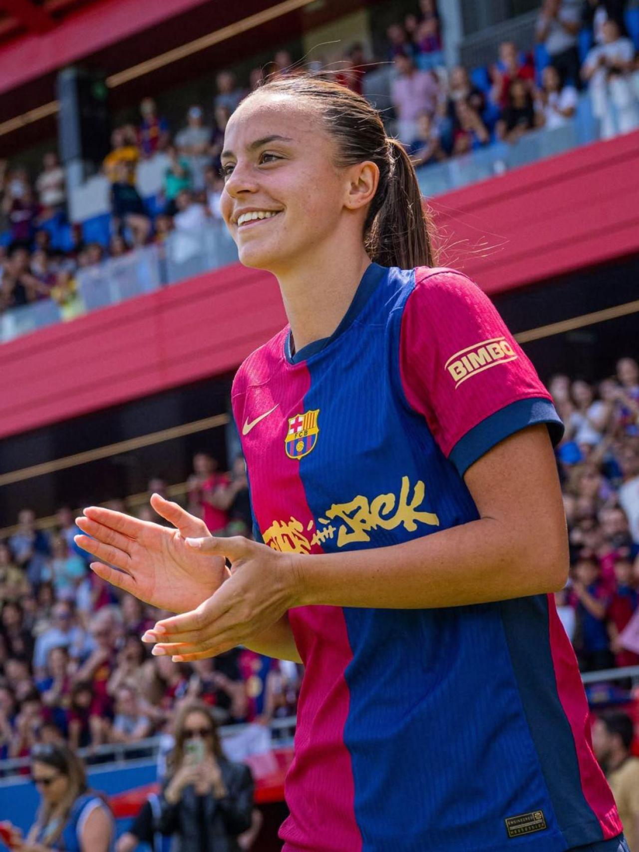 Clara Serrajordi en su debut con el Barça Femenino