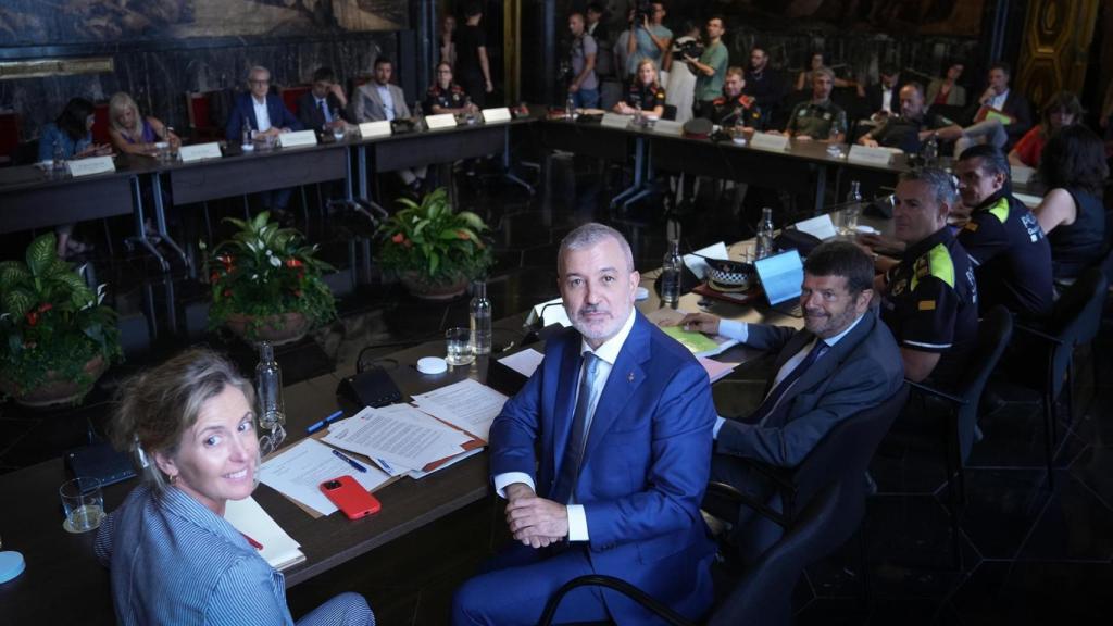 L'alcalde de Barcelona, Jaume Collboni, presideix la Junta Local de Seguretat per fer balanç dels primers sis mesos del 2025