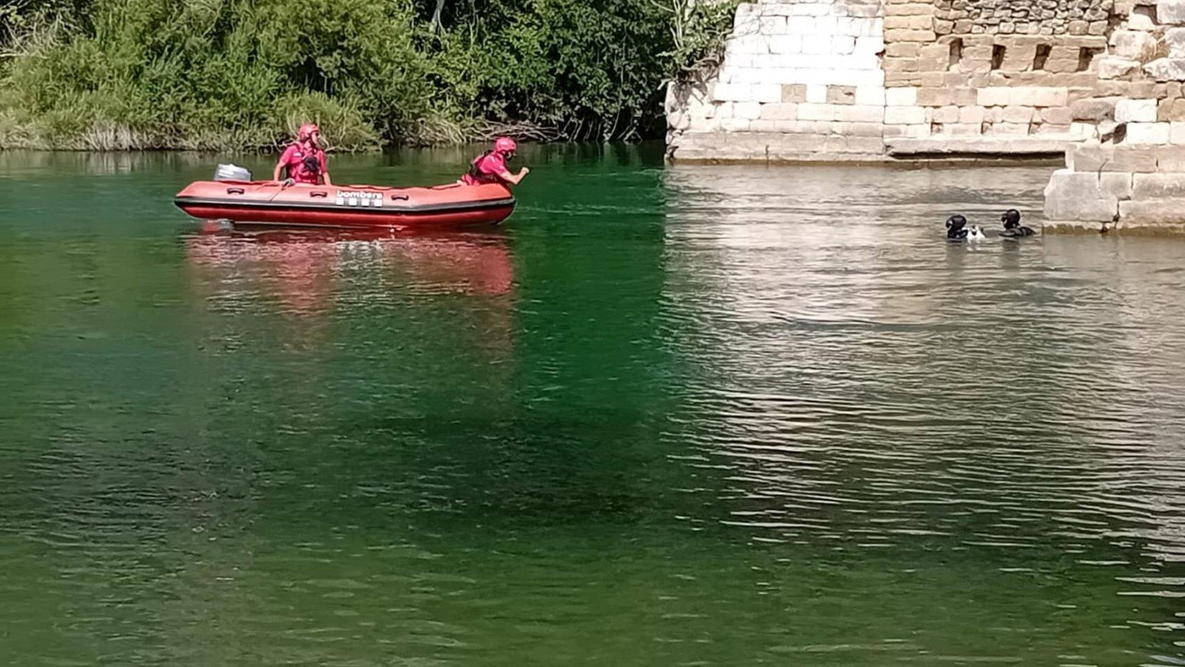 Zona del río donde se han localizado los cuerpos sin vida