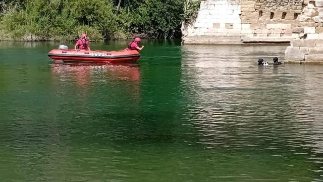 Zona del río donde se han localizado los cuerpos sin vida