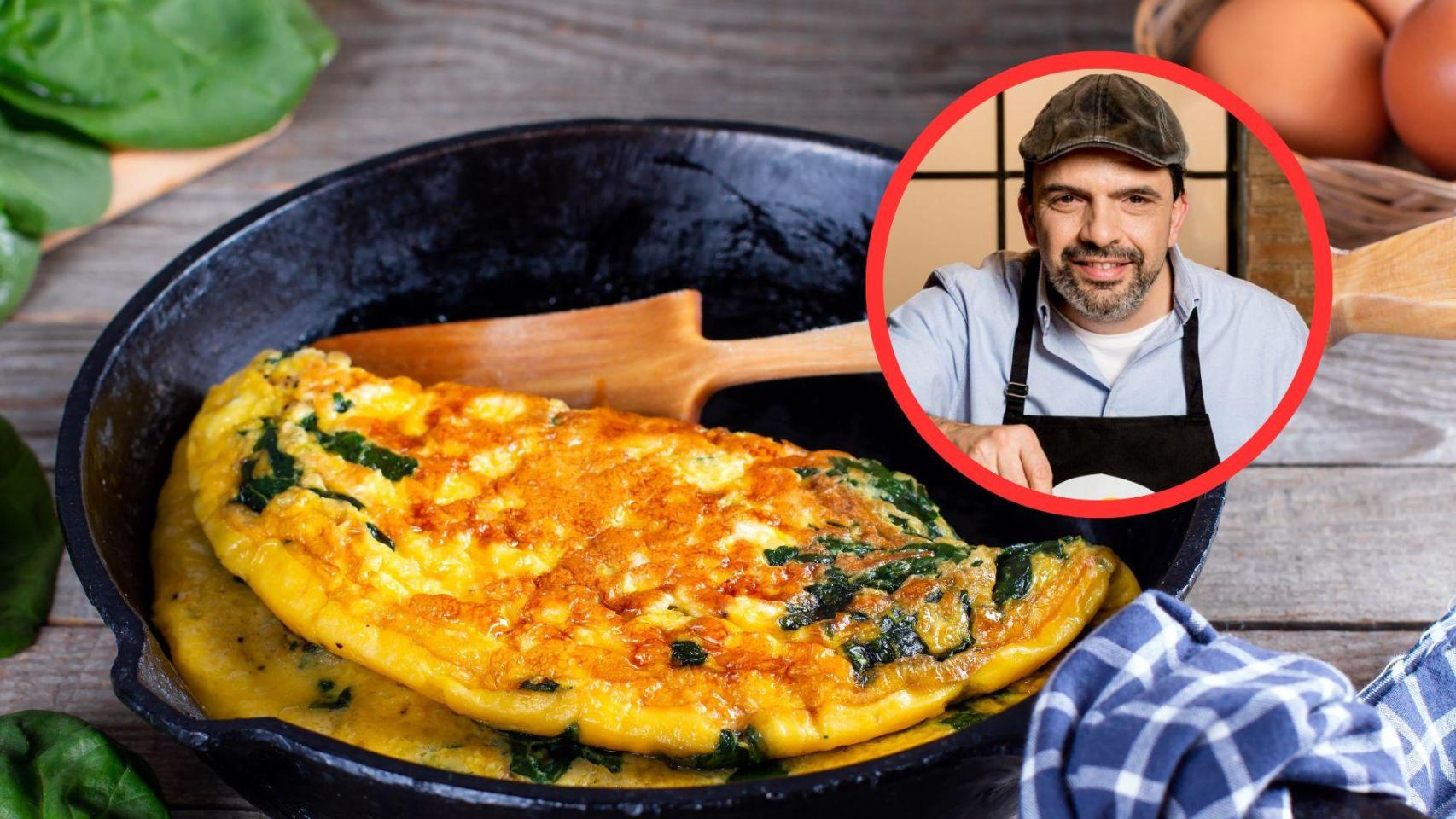 Fotomontaje Jesús Sánchez y tortilla