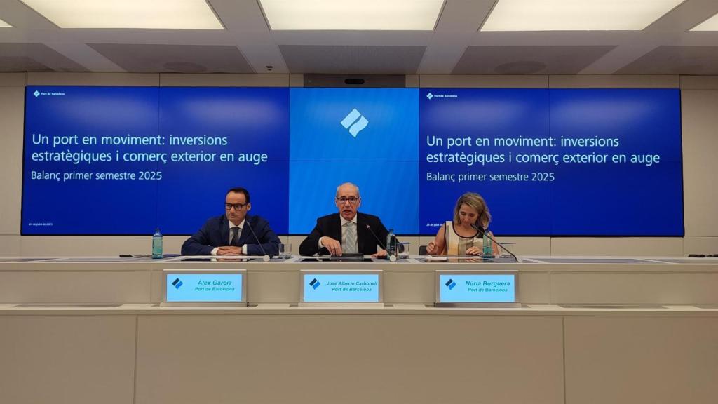 Roda de premsa del Port de Barcelona