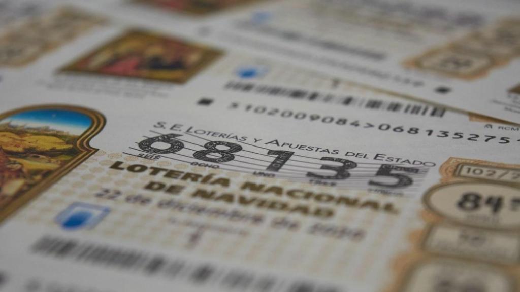 Detalle de una participación de Loteria Nacional de Navidad