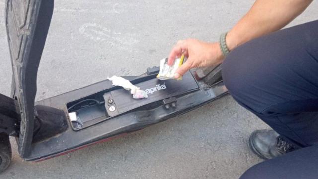 Una imagen de uno de los patinetes intervenidos