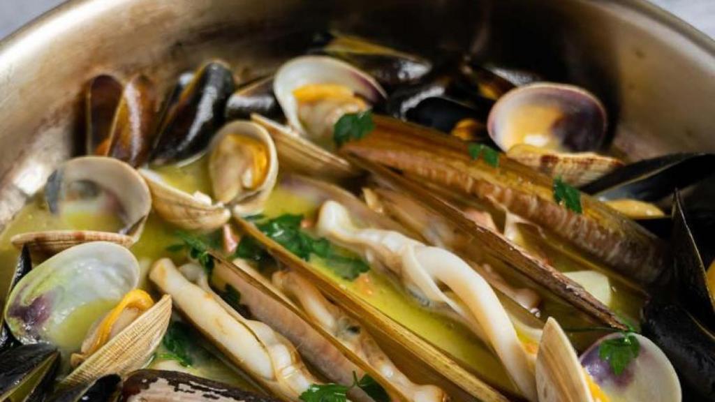 Navajas que se sirven en el restaurante Passadís del Pep en Barcelona