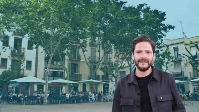 Montaje de Daniel Brühl es su barrio favorito de Barcelona