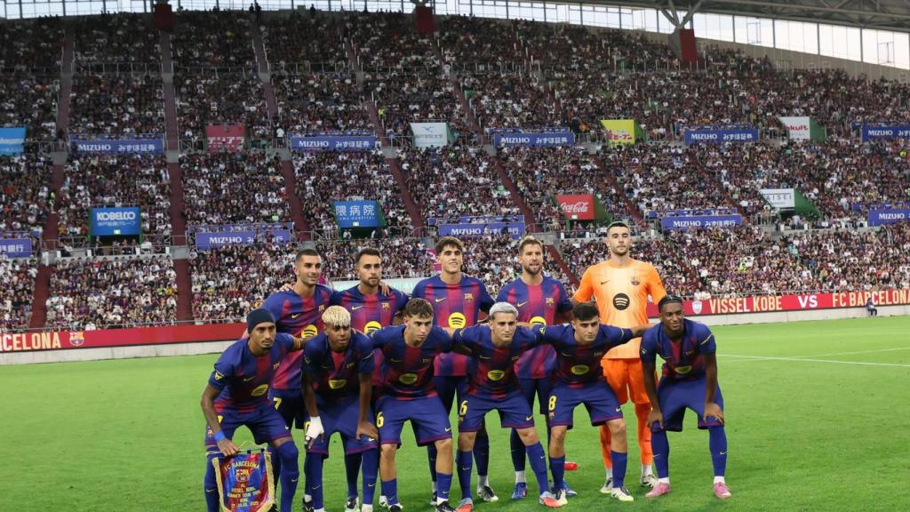 Alineación inicial del Barça en Kobe