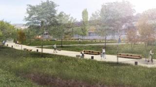 Render de la futura riera de Pomar en Badalona
