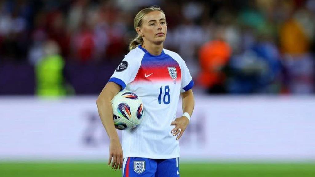 Chloe Kelly con la selección inglesa
