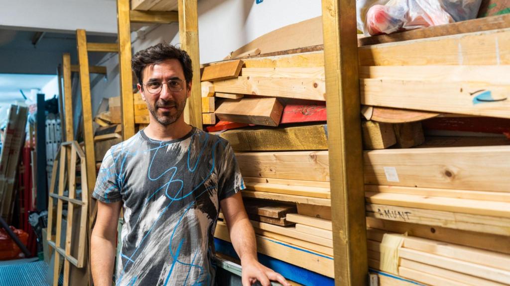 Javi, soci de l'Associació del carrer Travessia de Sant Antoni a Gràcia