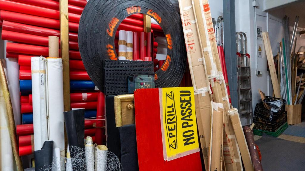 Imatge de l'interior del taller de l'Associació de Travessia de Sant Antoni