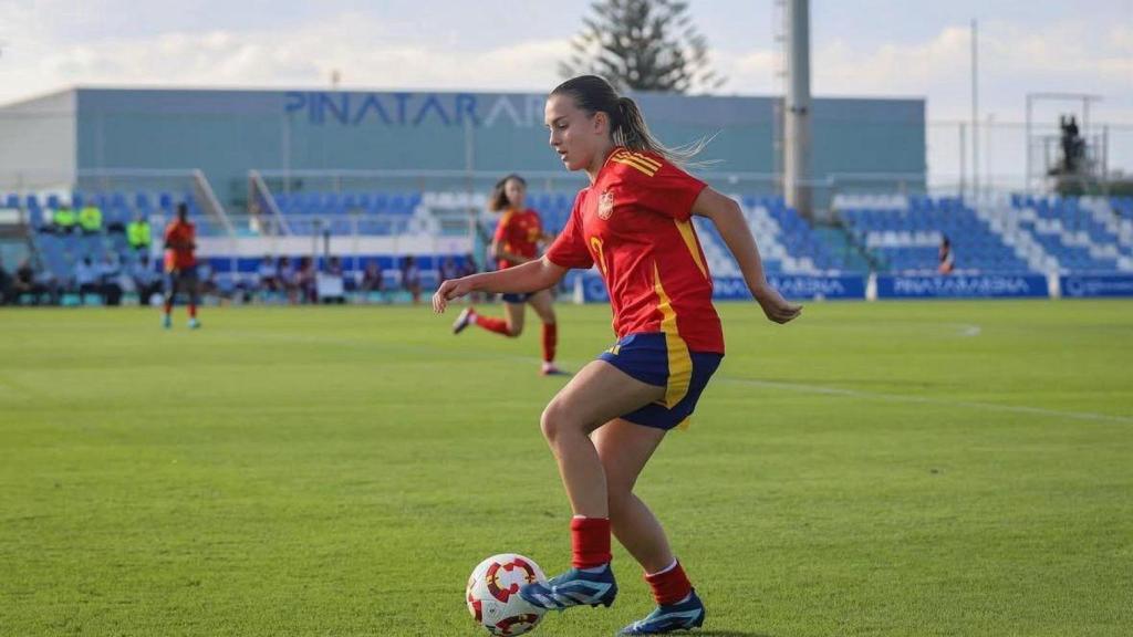 Carla Julià con la selección española sub19
