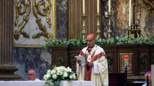 Juan José Omella, arzobispo de Barcelona, oficiando la misa solemne en la festividad de la Mercè en una edición anterior