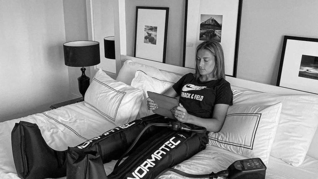 Alexia Putellas en una imagen en su habitación