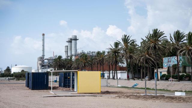 La playa del Litoral de Sant Adrià este julio