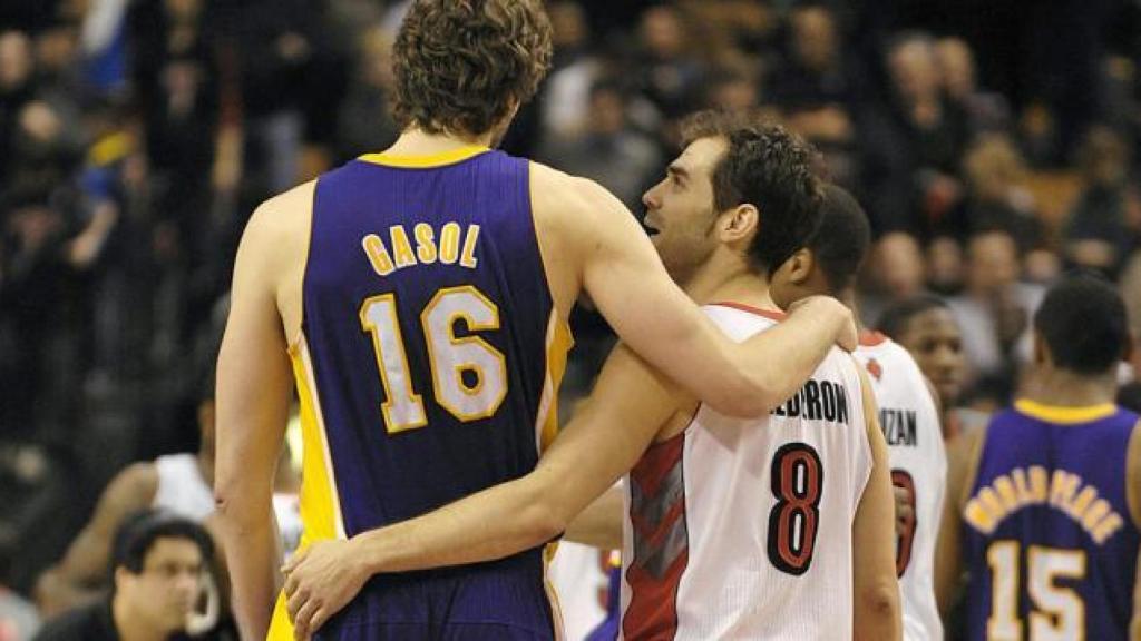 José Manuel Calderón y Pau Gasol en la NBA