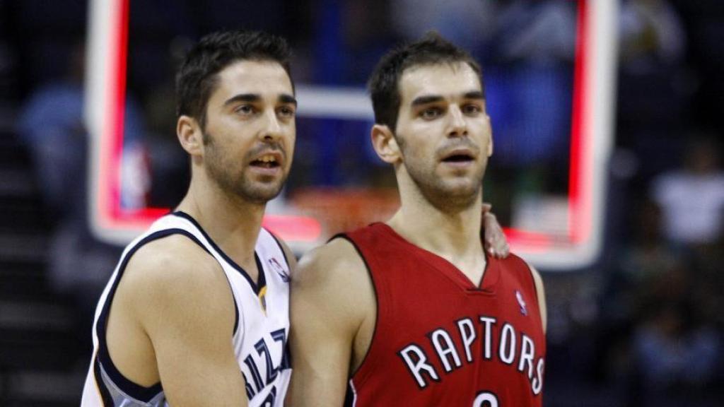 Juan Carlos Navarro y José Manuel Calderón en la NBA