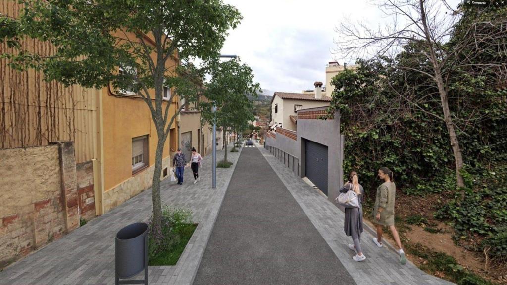 Calle Pere Llobet en Gràcia