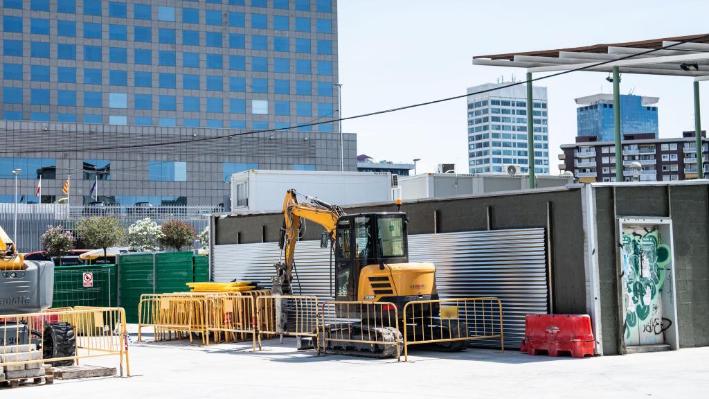 Obres a l'entorn del passeig de Sant Antoni