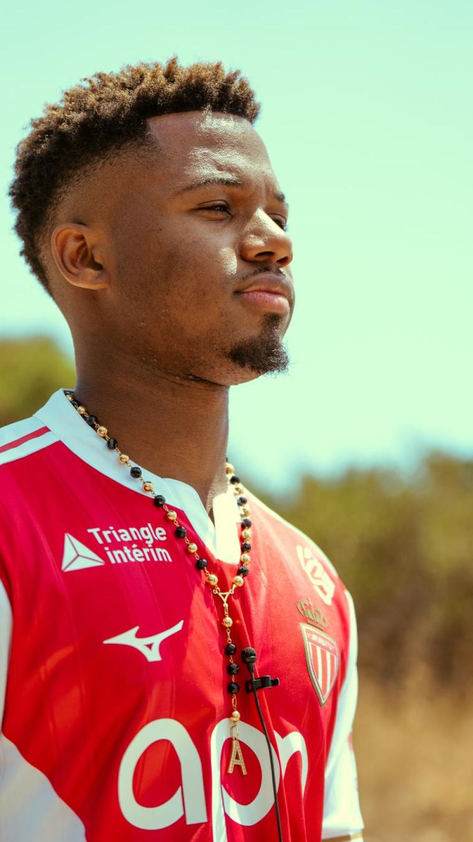 Ansu Fati en su presentación con el AS Mónaco