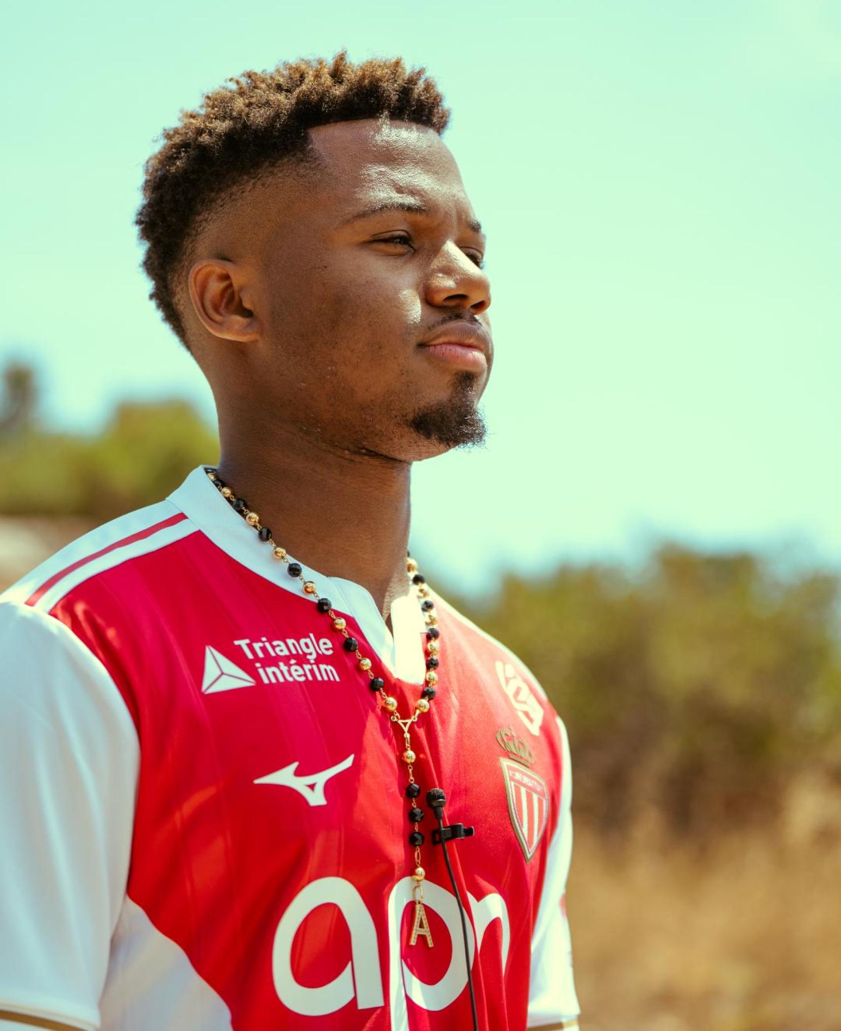 Ansu Fati en su presentación con el AS Mónaco