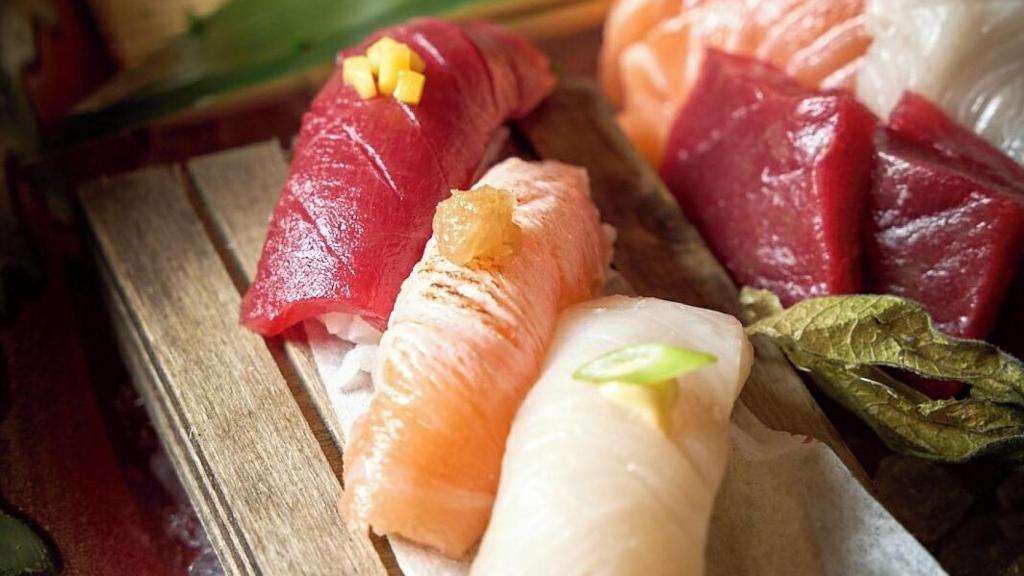 Sushi al restaurant Ikibana de Barcelona