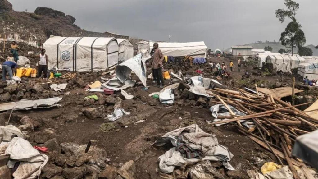 Campamento de refugiados en Goma, al este de República Democrática del Congo