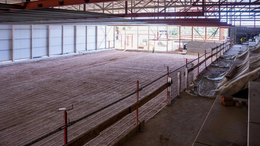 Las obras de la nueva pista de hielo del Barça avanzan para su apertura a principios de 2026