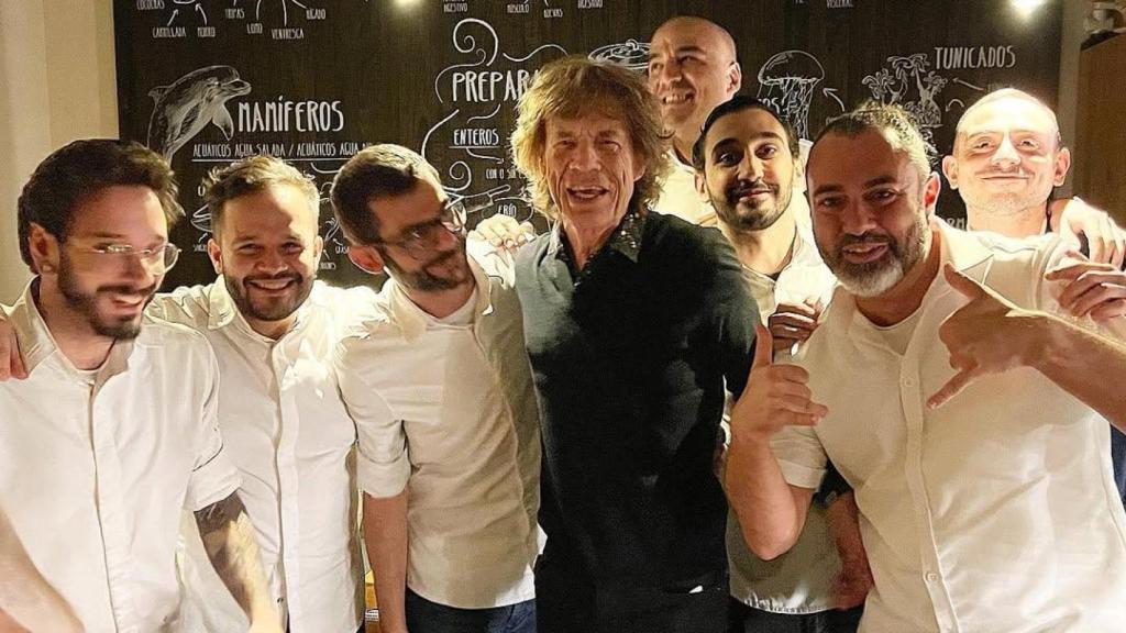 Mick Jagger al Restaurant Estimar de Barcelona