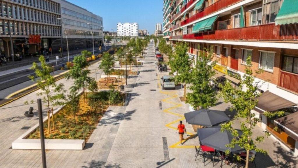 Paseo de la Gran Via que conecta con Glòries