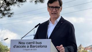 El presidente de la Generalitat, Salvador Illa, en la inauguración