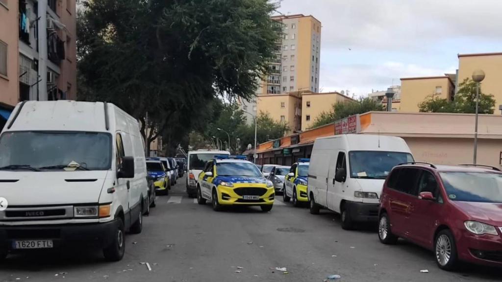 La Guardia Urbana de Badalona al barri de Sant Roc