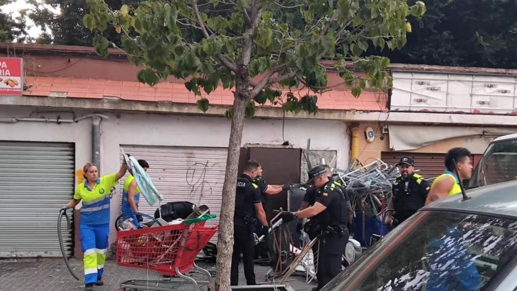 Actuación contra el incivismo en el barrio de Sant Roc