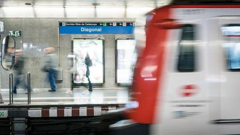 Estació de metro de Diagonal a Barcelona en una imatge d'arxiu