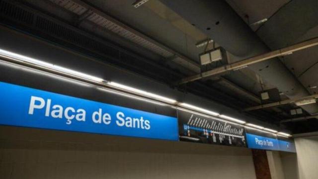 Estación de Plaça de Sants del metro de Barcelona