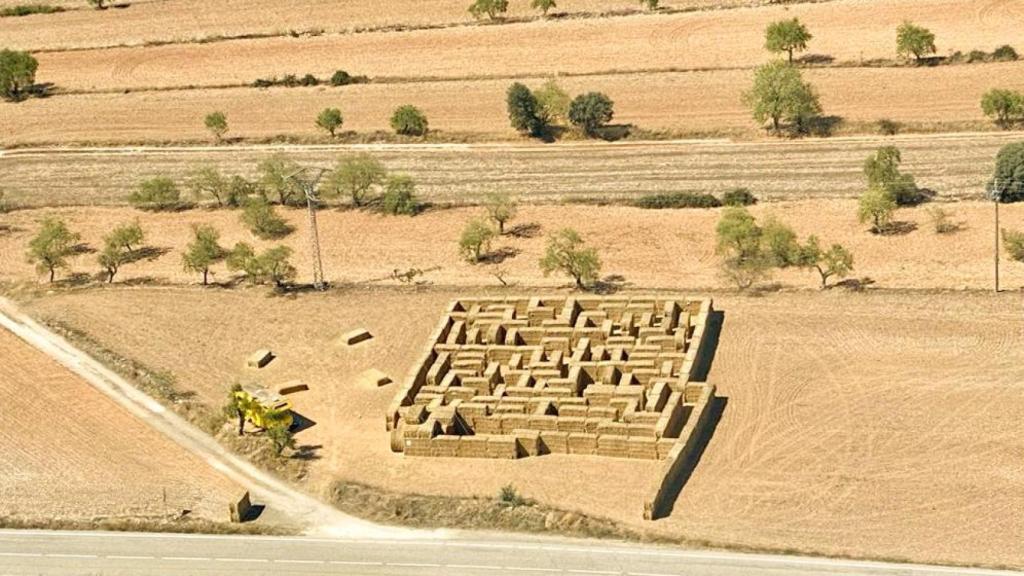 Vista aérea del Laberinto de paja