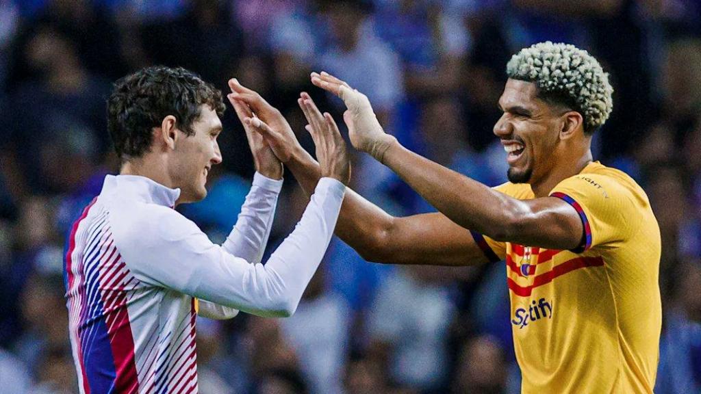 Ronald Araujo y Andreas Christensen