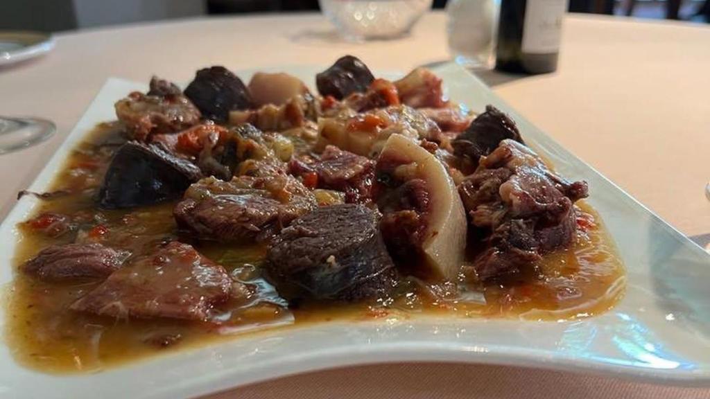 Un plat del Restaurant Hispania d'Arenys de Mar