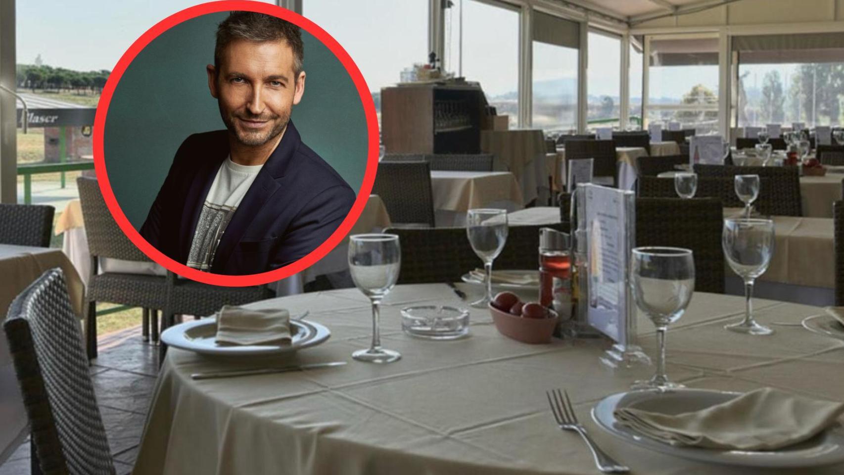 Fotomontaje de Frank Blanco e imagen del restaurante de carretera