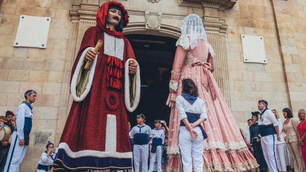 Gegants de la Festa Major de Badalona en una edició anterior